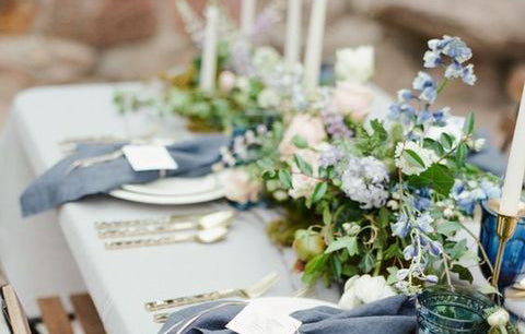 DECORACION BODA AZUL