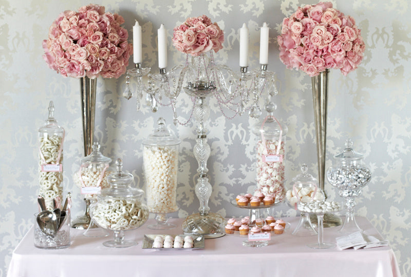 pink-wedding-candy-station-buffet