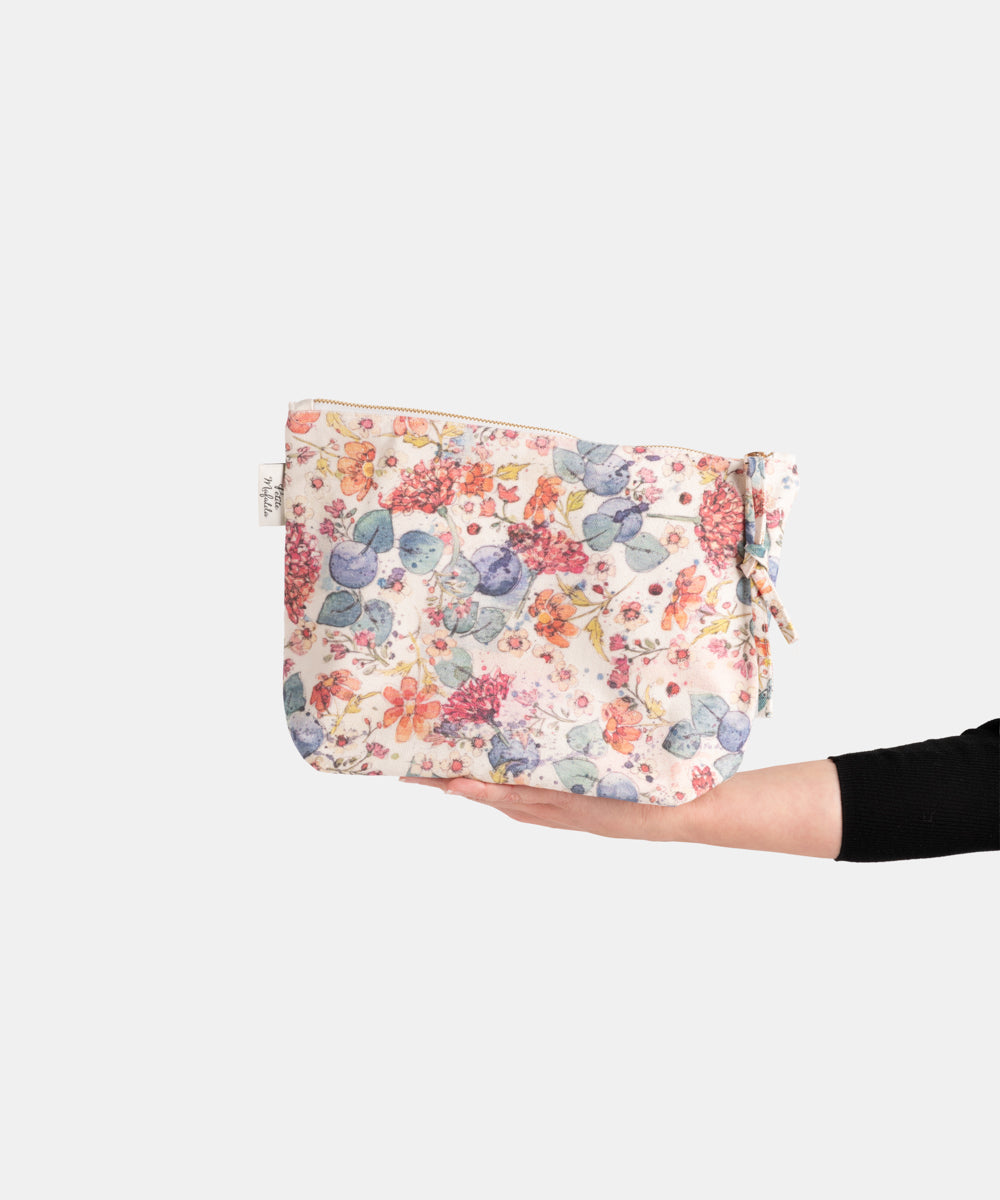 Bolso de mano estampado flores