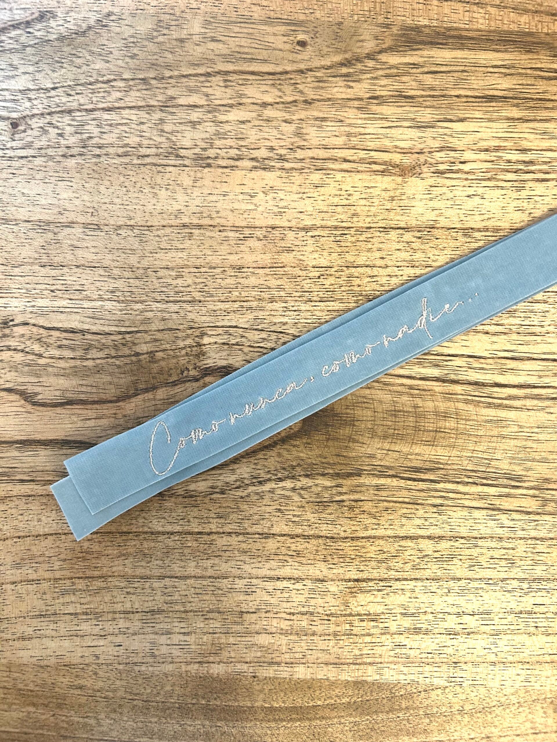 Cinta ramo "Como nunca, como nadie"