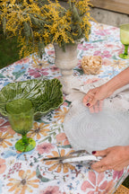 Mantel textil resinado