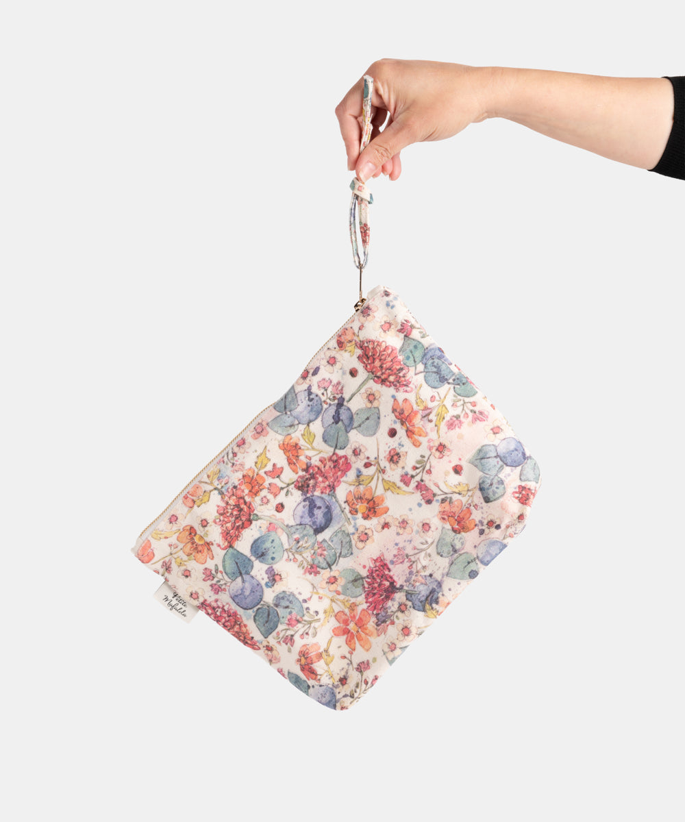 Bolso de mano estampado flores