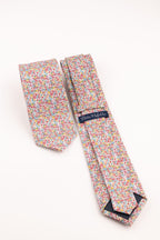 Corbata estampado flores