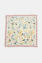 Pañuelo flores seda