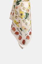 Pañuelo flores seda