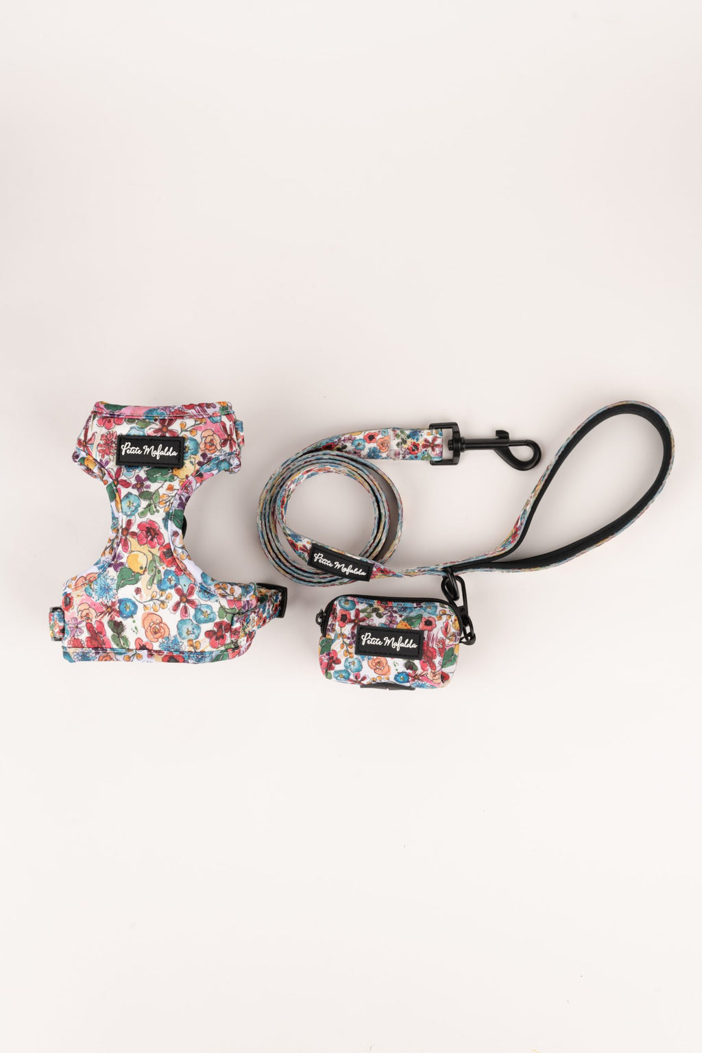 Pack arnés + correa + bolsa