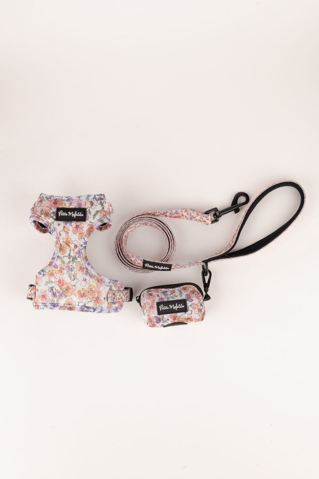 Pack arnés + correa + bolsa