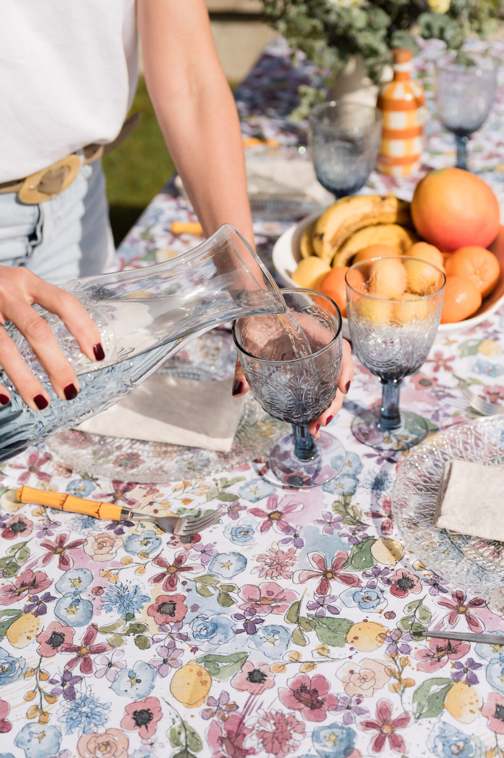Mantel textil resinado