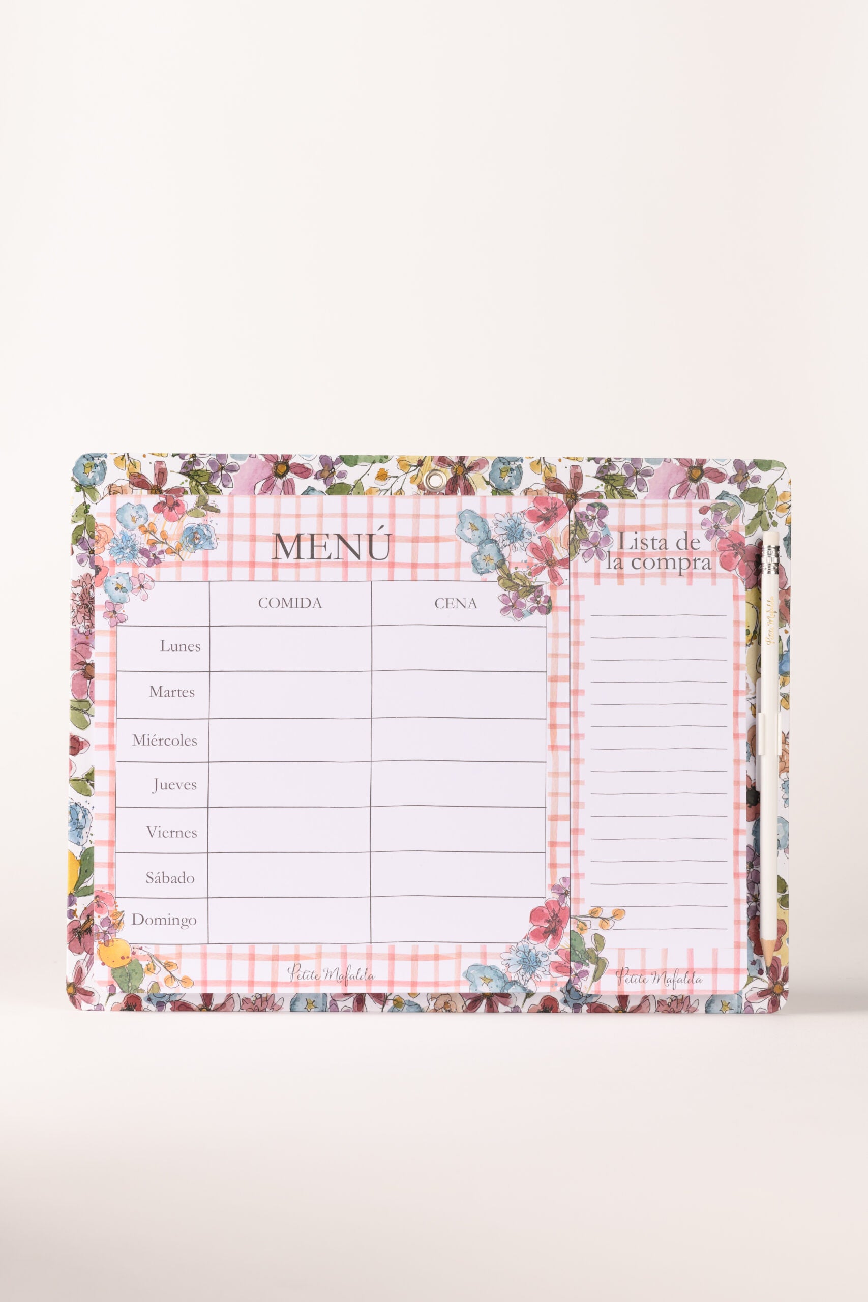 Menú y lista de la compra