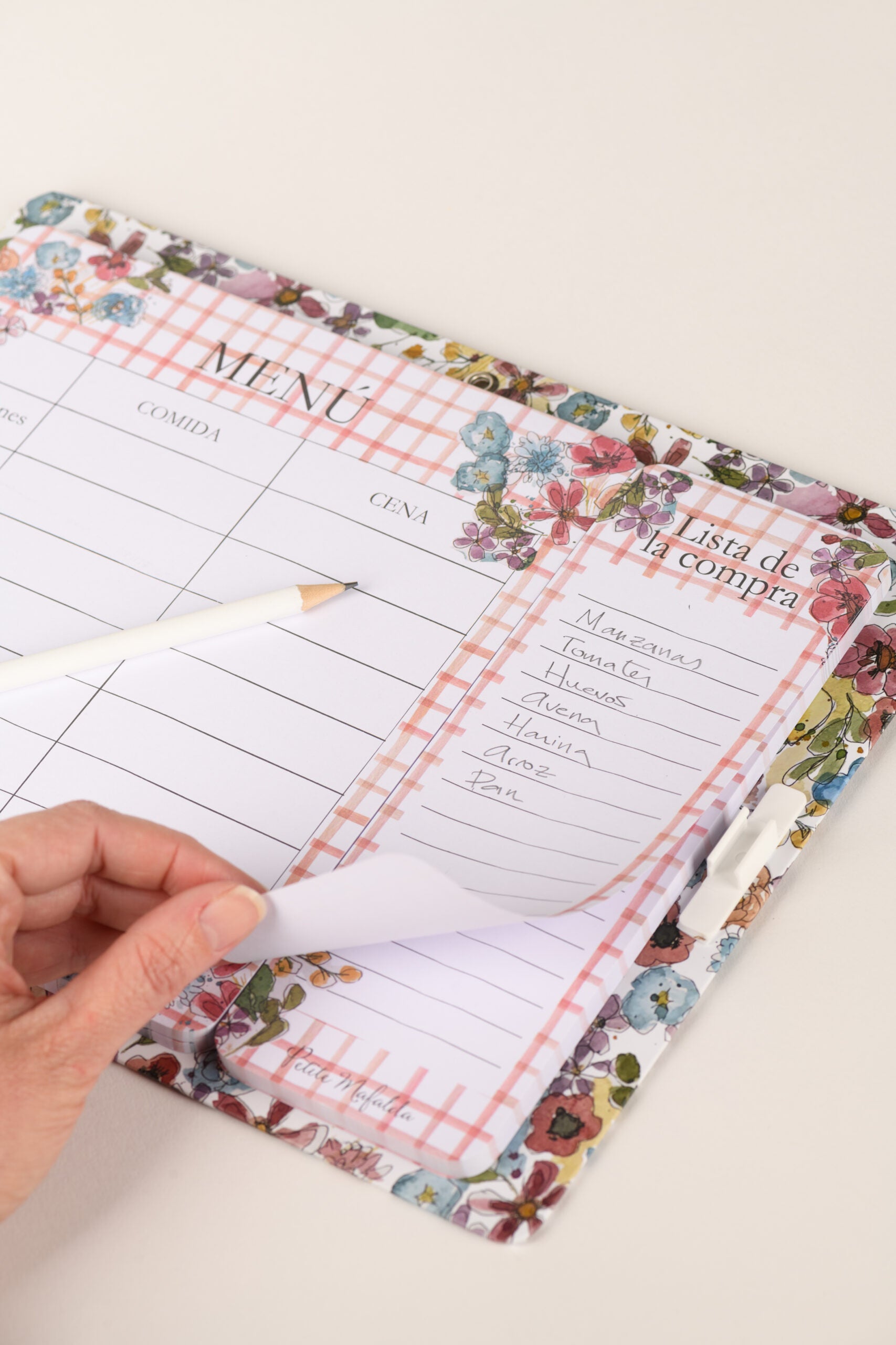 Menú y lista de la compra