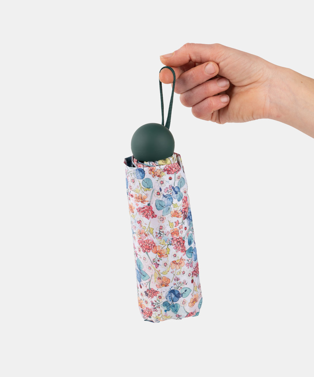 Paraguas plegable flores