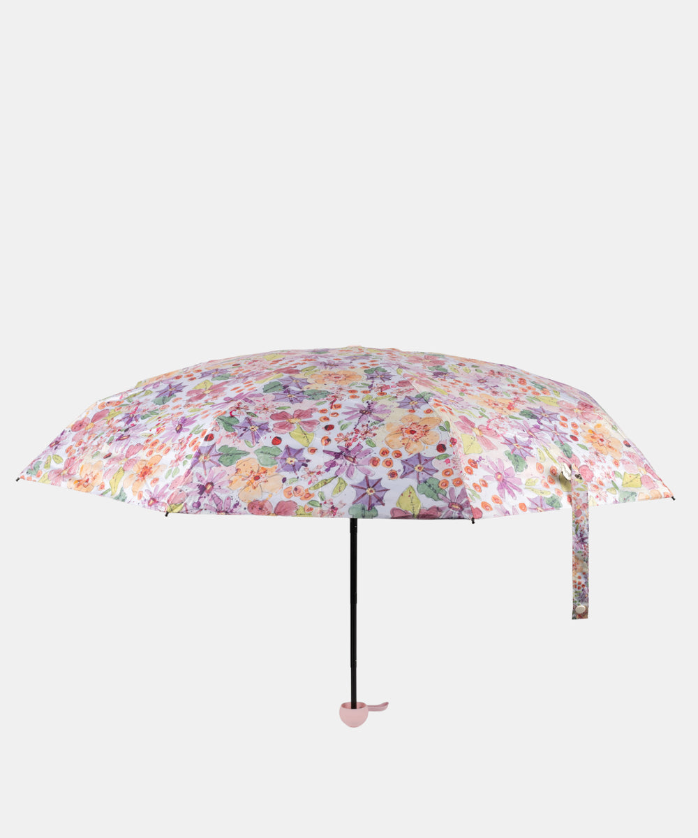 Paraguas plegable flores
