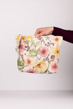 Bolso de mano estampado flores