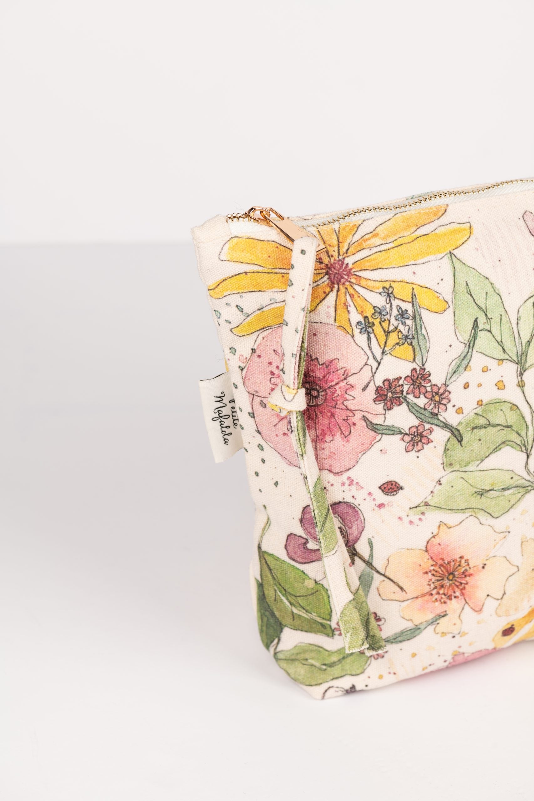 Bolso de mano estampado flores