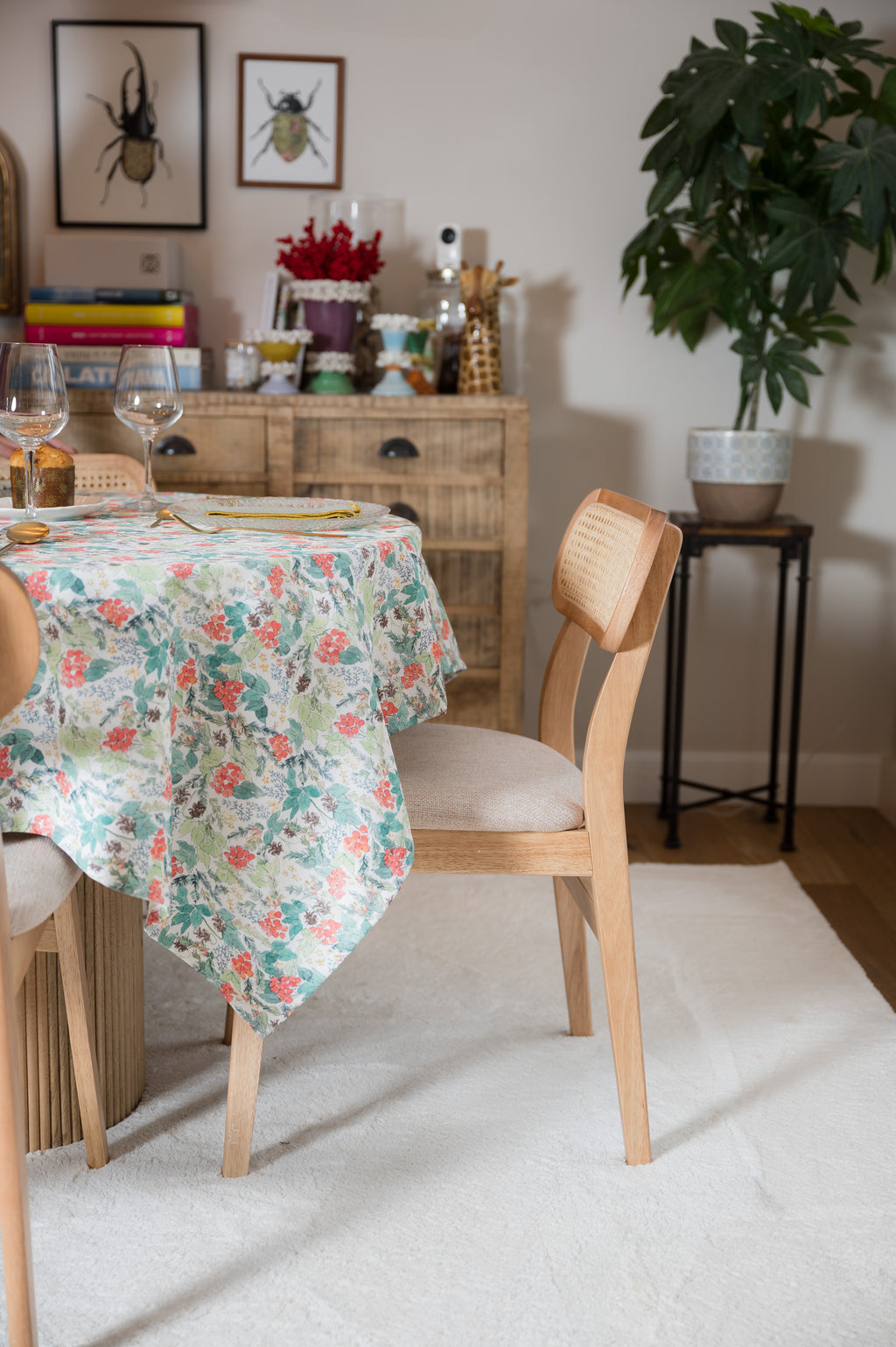Mantel textil resinado