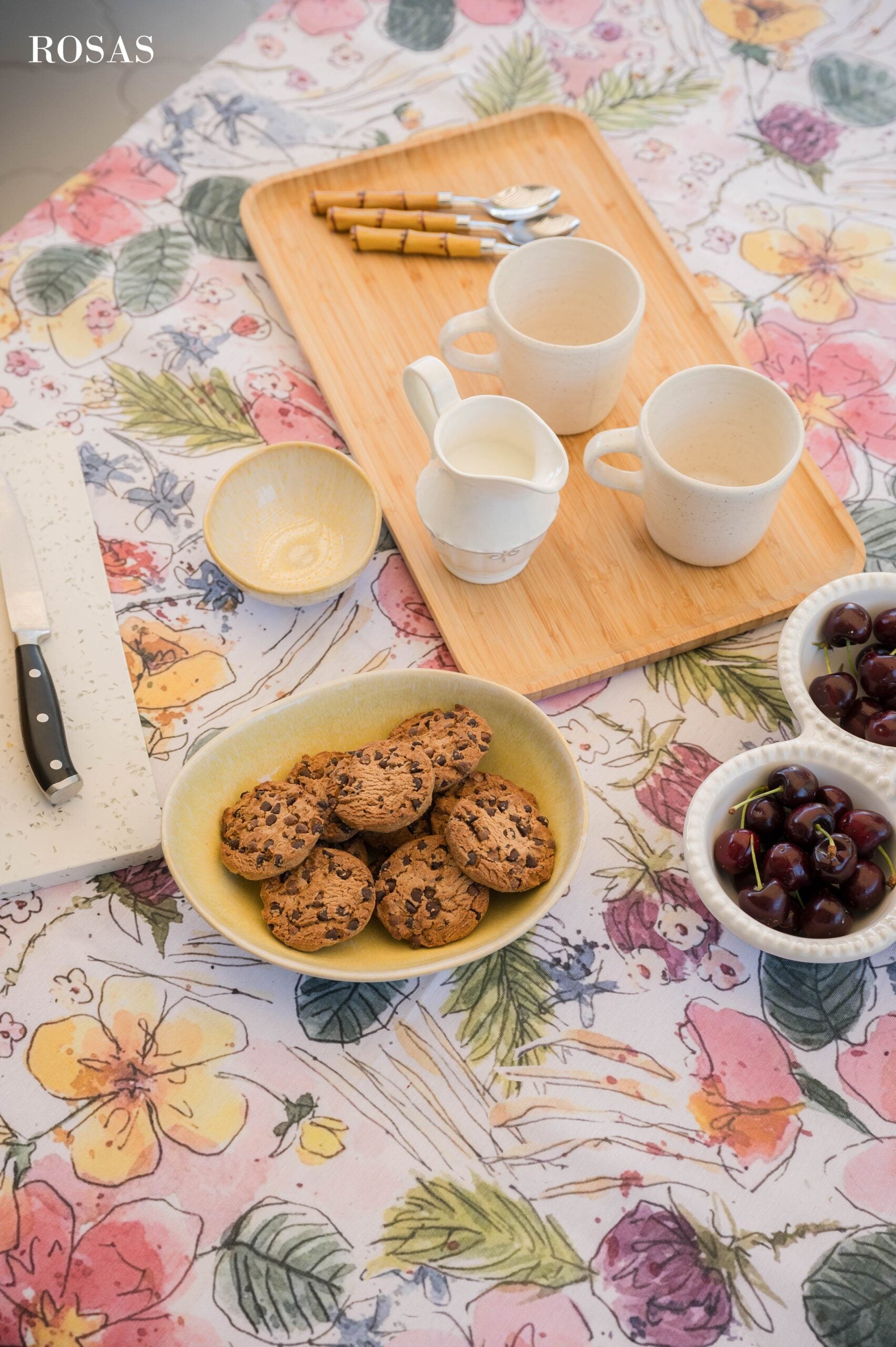 Mantel textil resinado