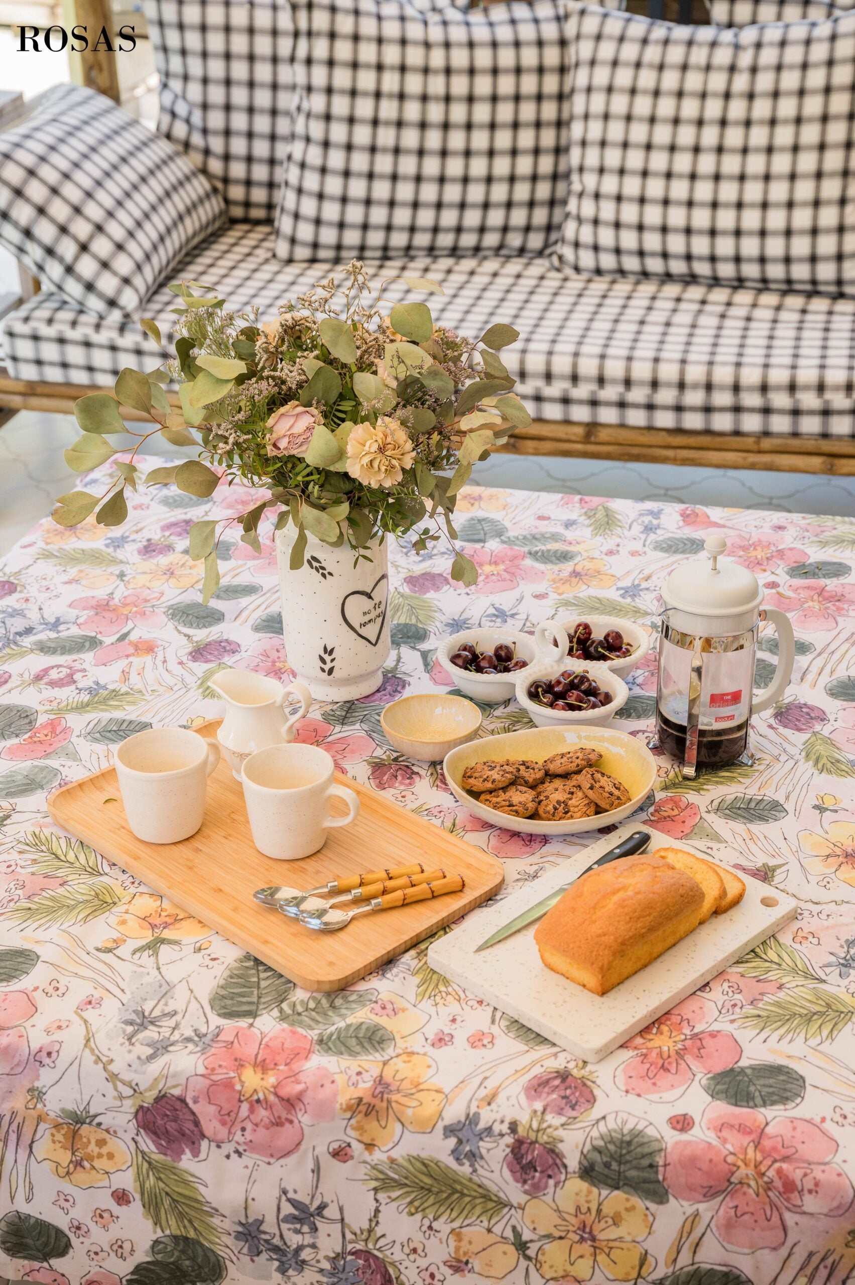 Mantel textil resinado