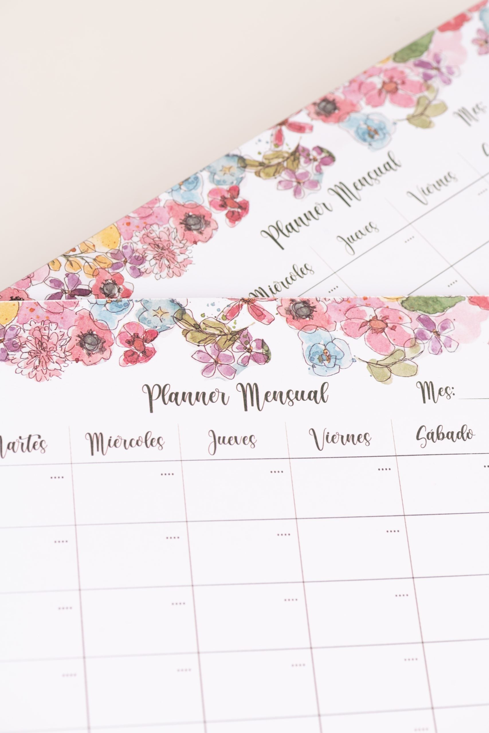 Planificador mensual de sobremesa