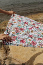 Toalla playa flores