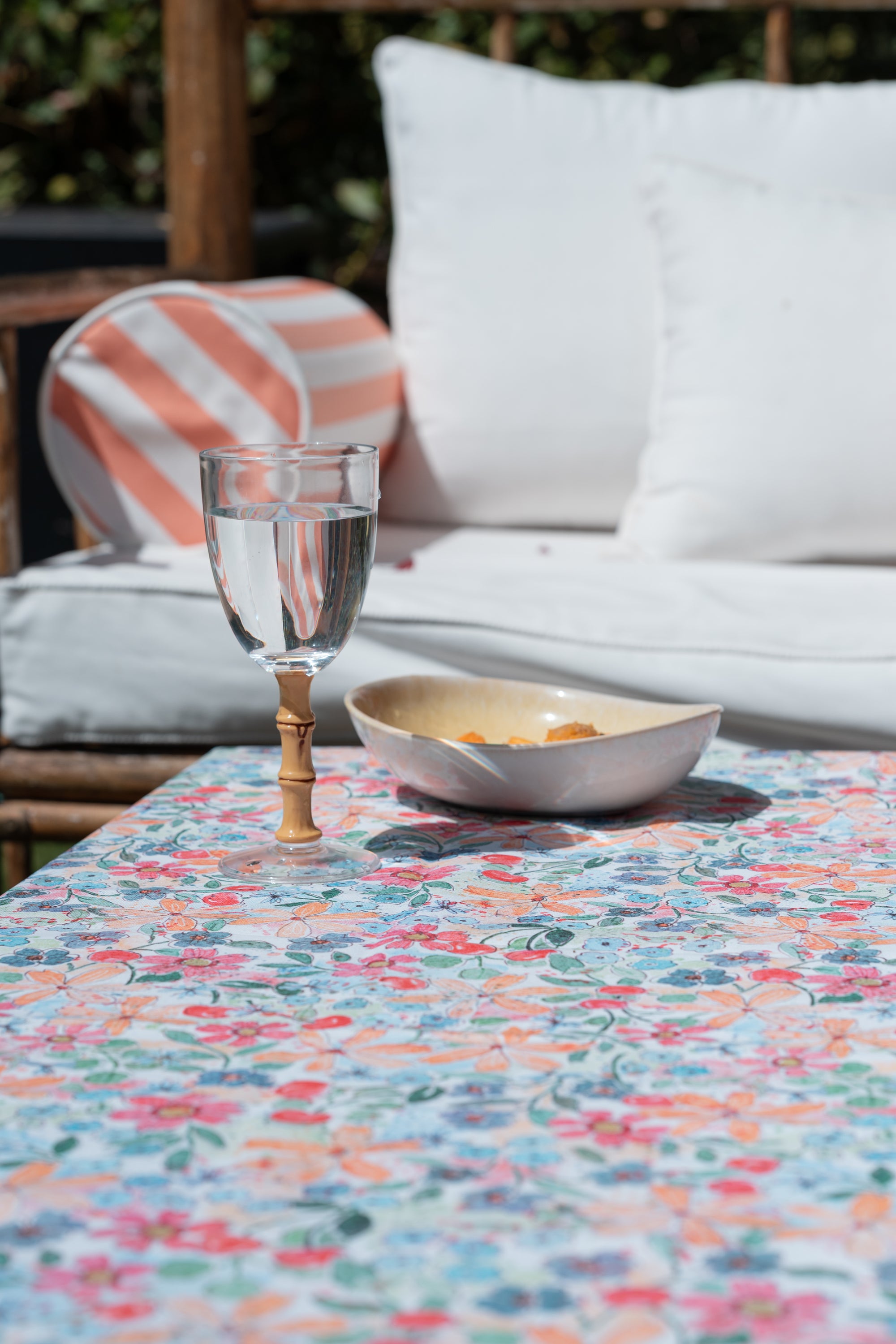 Mantel textil resinado